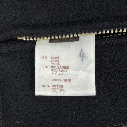 Louis Vuitton Coat Hoodie Wool Nylon Gray Black
