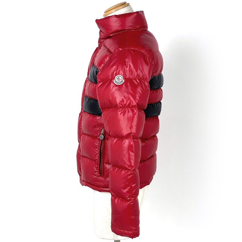 Moncler Thomas Down Jacket Border Red Black