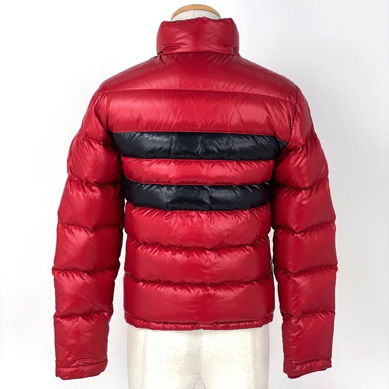 Moncler Thomas Down Jacket Border Red Black