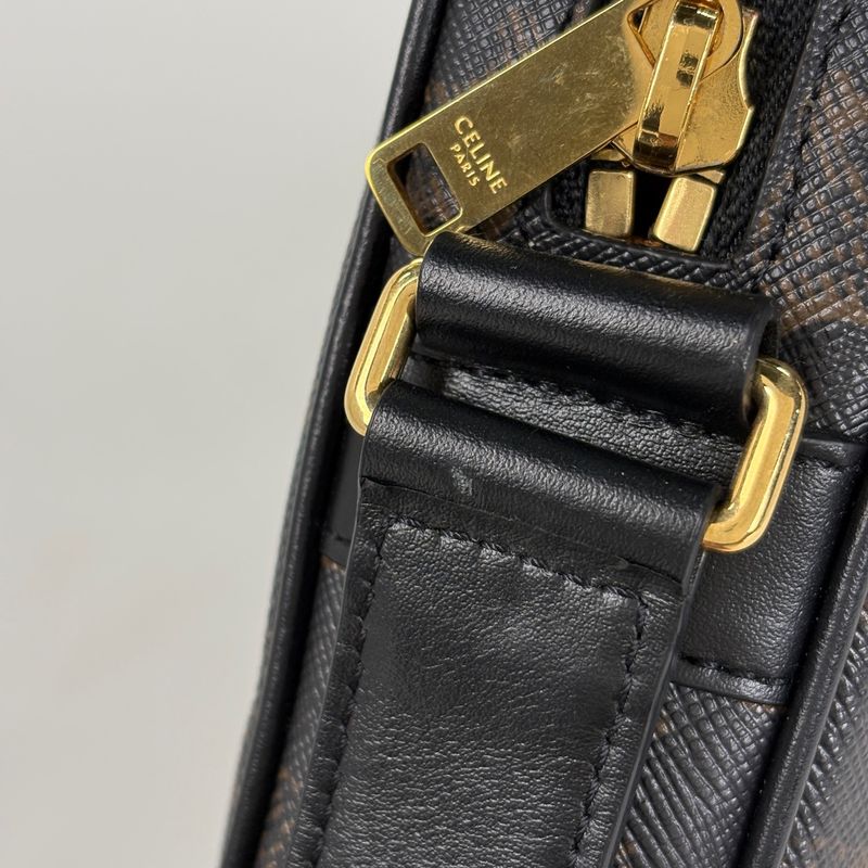 Celine Triomphe Messenger Bag Black