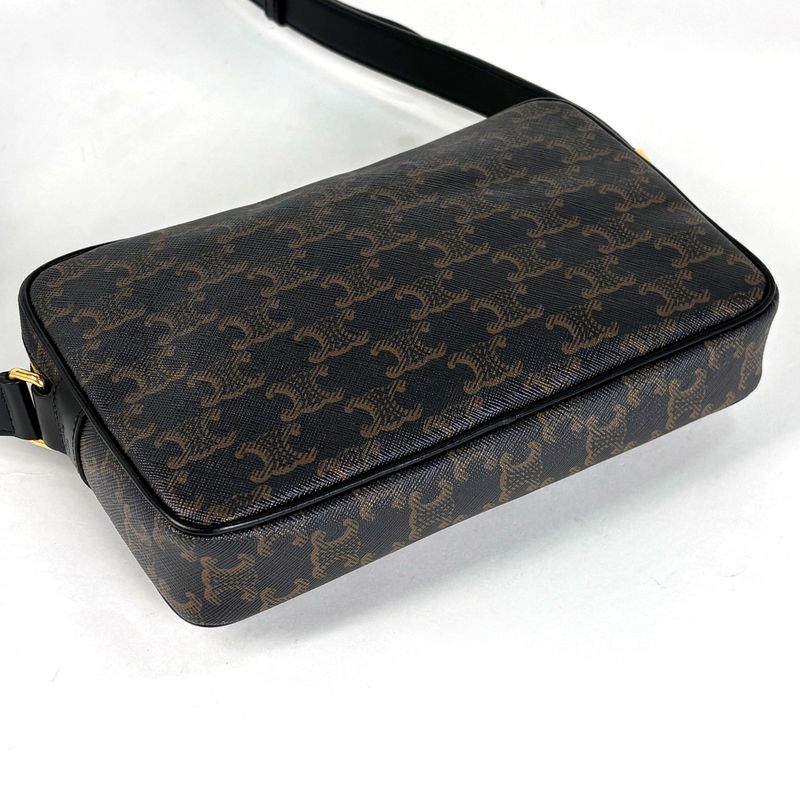 Celine Triomphe Messenger Bag Black