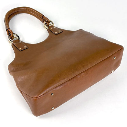Gucci Logo Handbag Leather Brown