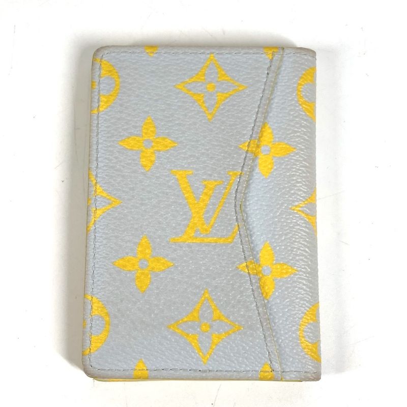 Louis Vuitton Card Case Organizer de Poche Leather Gray
