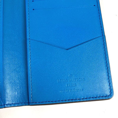 Louis Vuitton Card Case Organizer de Poche Taurillon Leather Blue