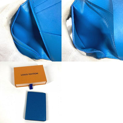 Louis Vuitton Card Case Organizer de Poche Taurillon Leather Blue