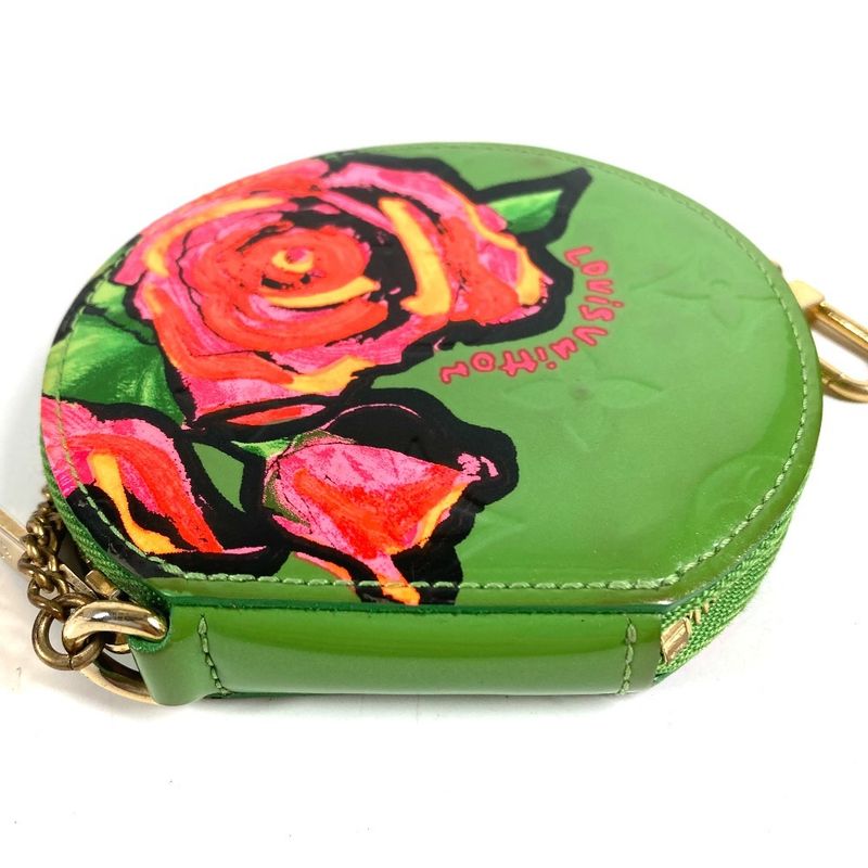 Louis Vuitton Coin Case Porte-Monnaie Chapeau Monogram Vernis Green