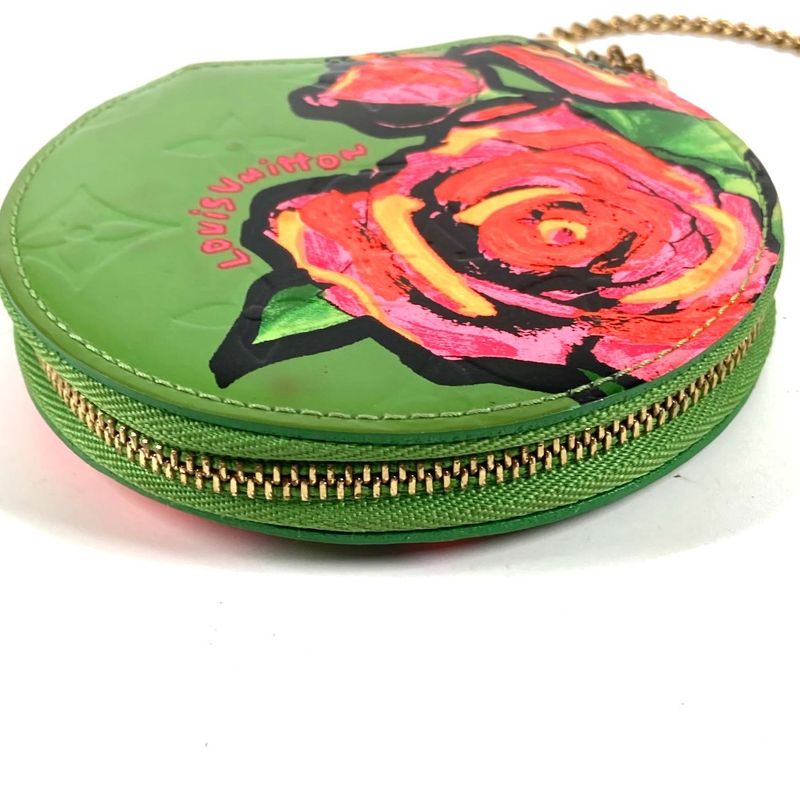 Louis Vuitton Coin Case Porte-Monnaie Chapeau Monogram Vernis Green