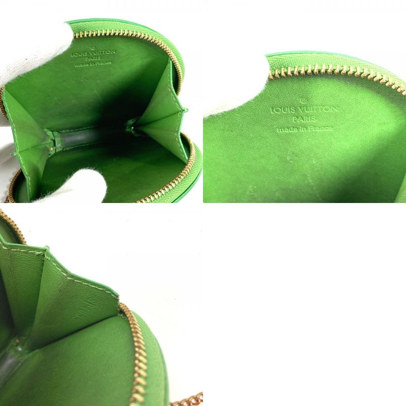 Louis Vuitton Coin Case Porte-Monnaie Chapeau Monogram Vernis Green