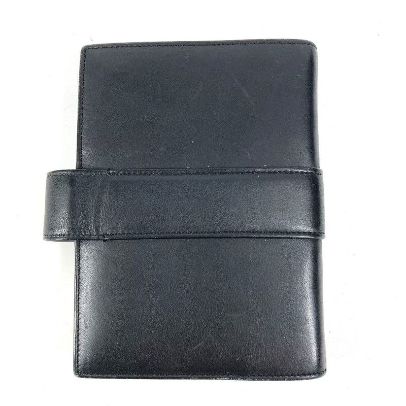 Cartier Notebook Cover Trinity Logo Leather Black Agenda