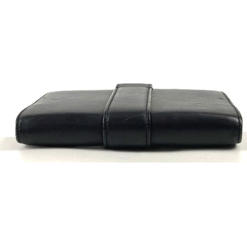 Cartier Notebook Cover Trinity Logo Leather Black Agenda