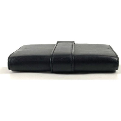 Cartier Notebook Cover Trinity Logo Leather Black Agenda