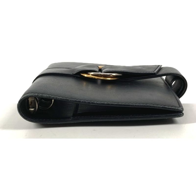 Cartier Notebook Cover Trinity Logo Leather Black Agenda