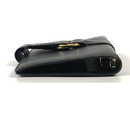 Cartier Notebook Cover Trinity Logo Leather Black Agenda