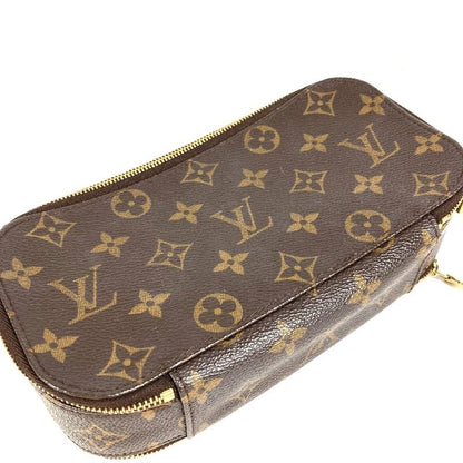 Louis Vuitton Pouch Trousse Blush Monogram Canvas Brown