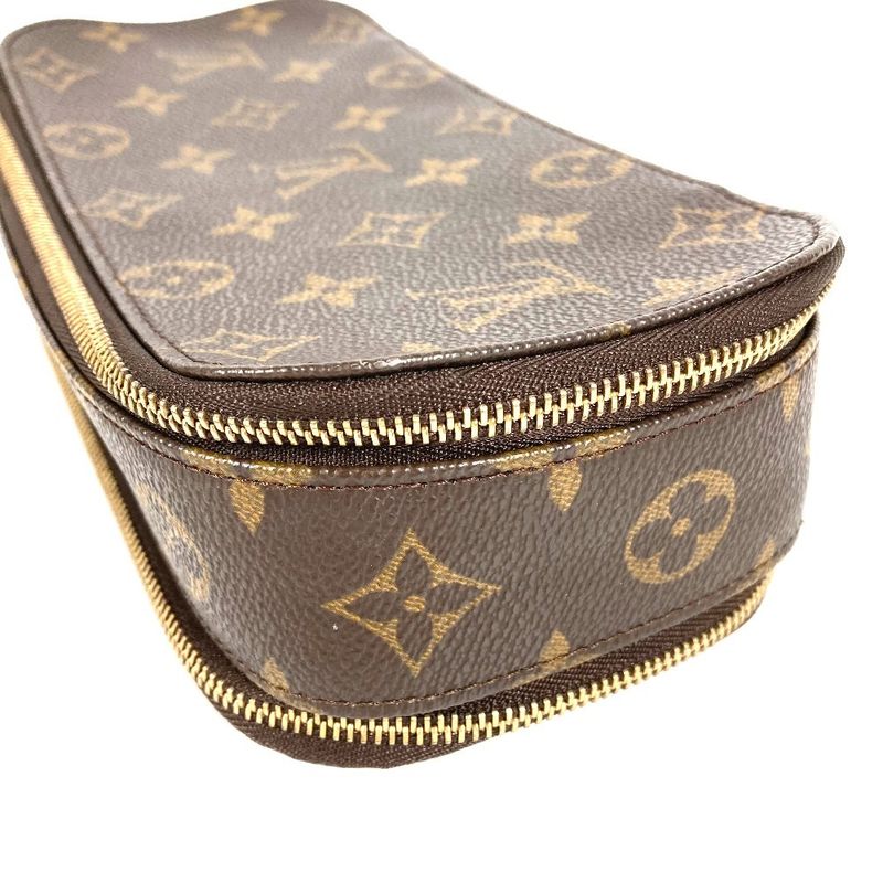 Louis Vuitton Pouch Trousse Blush Monogram Canvas Brown