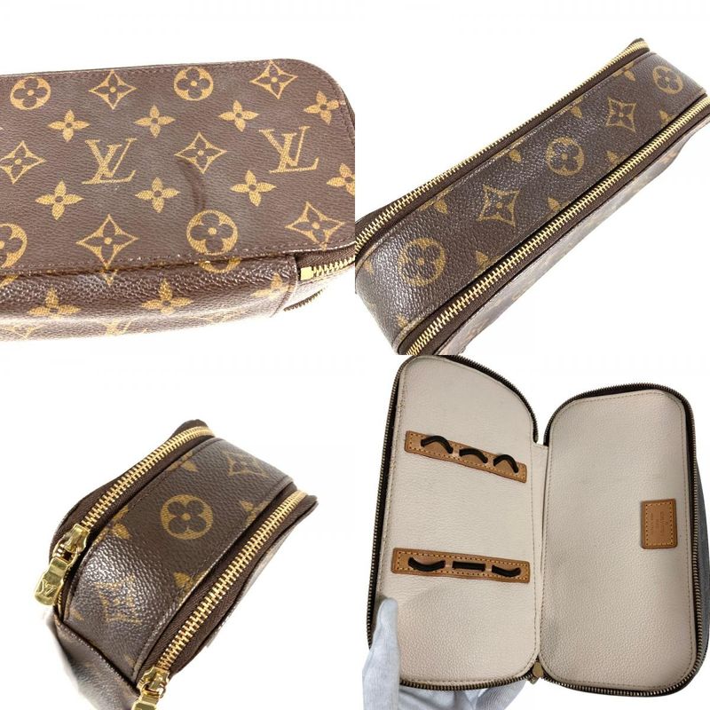 Louis Vuitton Pouch Trousse Blush Monogram Canvas Brown