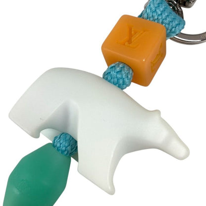 Louis Vuitton Key Holder LV Play Pola Bear Resin White