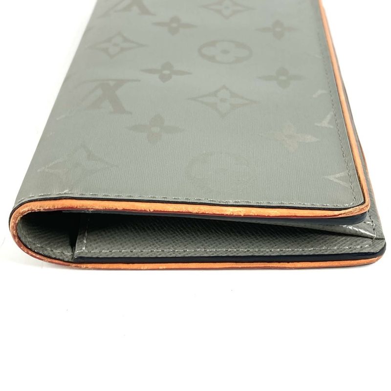 Louis Vuitton Wallet Portefeuille Brother Canvas Leather Gray