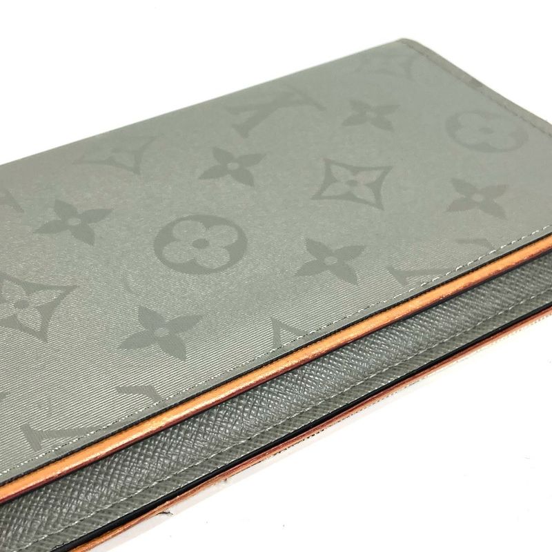 Louis Vuitton Wallet Portefeuille Brother Canvas Leather Gray