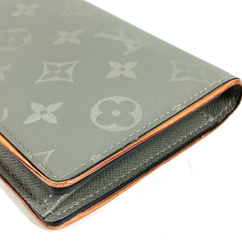 Louis Vuitton Wallet Portefeuille Brother Canvas Leather Gray