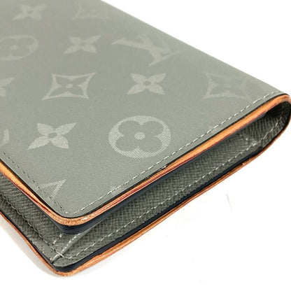 Louis Vuitton Wallet Portefeuille Brother Canvas Leather Gray