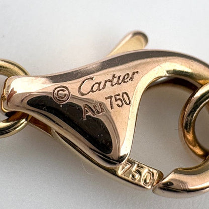 Cartier Damier SM Necklace PG Pink Gold Diamond Pendant