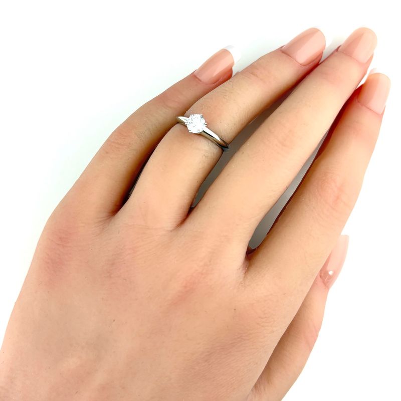 Tiffany & Co Solitaire Ring Platinum Diamond