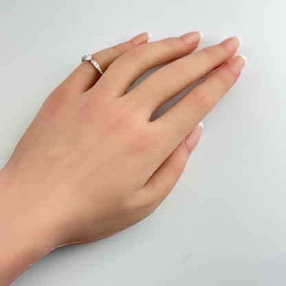 Tiffany & Co Harmony Half Circle Feternity Ring Platinum Diamond
