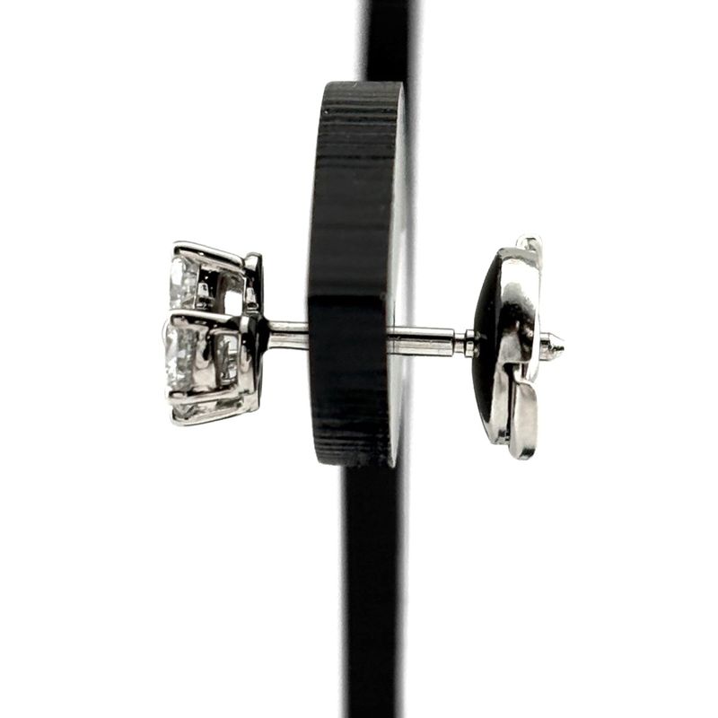 Tiffany & Co Aria Earrings Platinum Pave Diamond