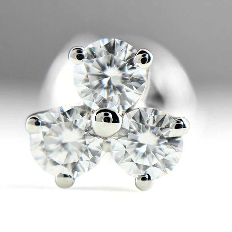 Tiffany & Co Aria Earrings Platinum Pave Diamond