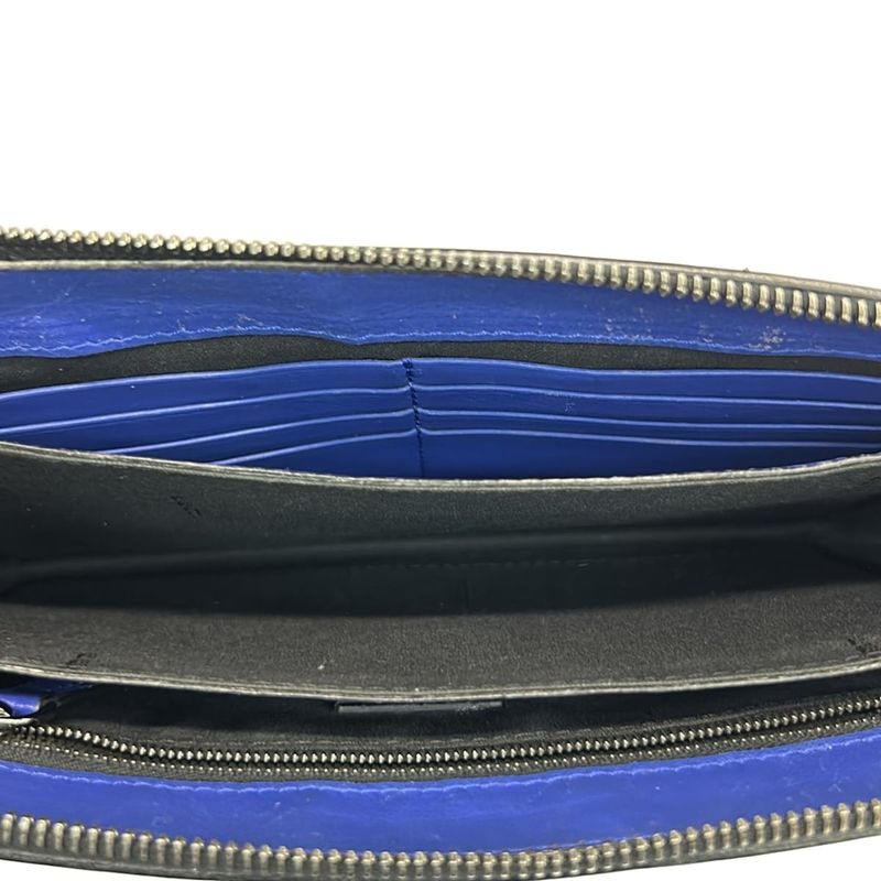 Fendi Clutch Bugs Blue Multi Leather
