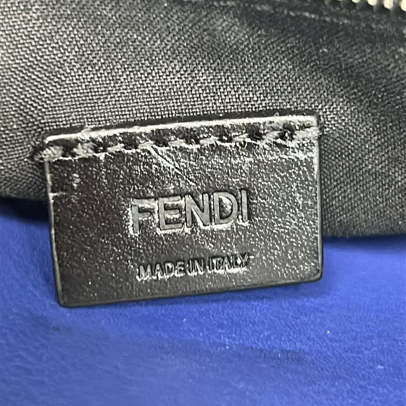 Fendi Clutch Bugs Blue Multi Leather