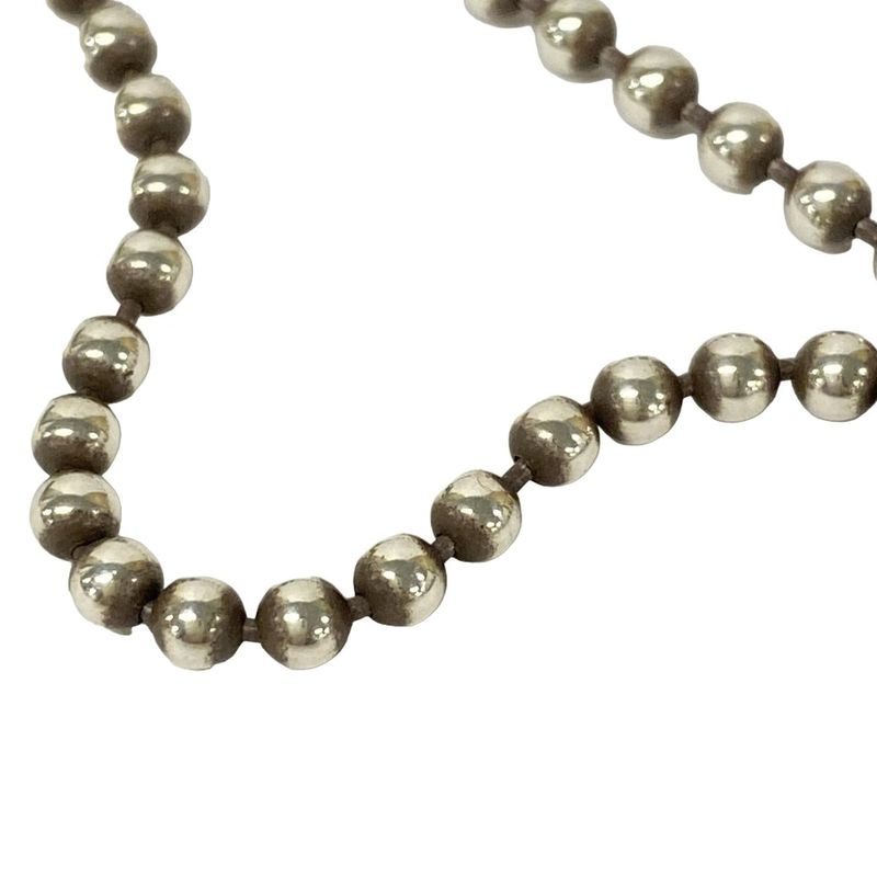 Gucci Necklace Interlocking Silver Ball Chain