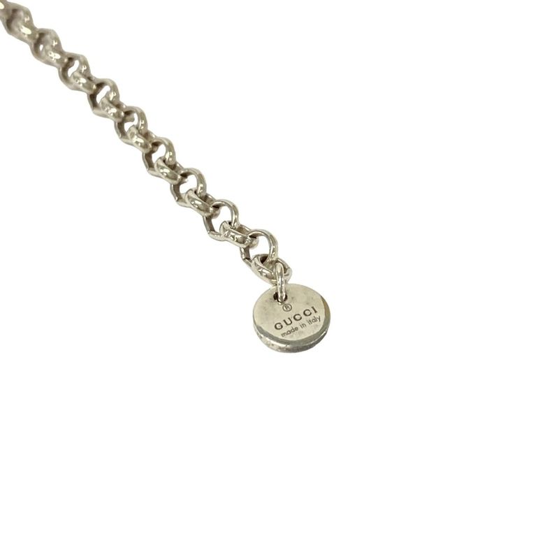 Gucci Necklace Interlocking Silver Ball Chain