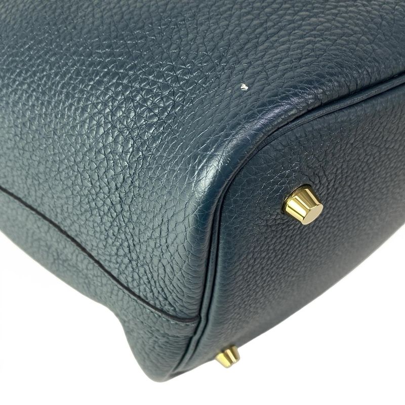 Hermes Handbag Picotin Lock MM Veil Cipress Gold