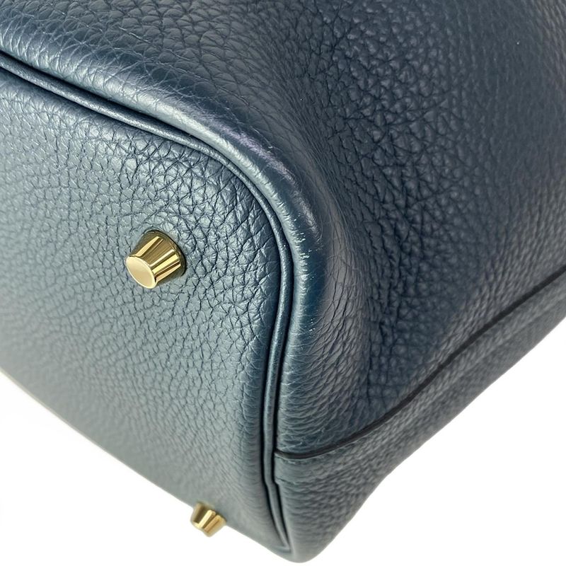 Hermes Handbag Picotin Lock MM Veil Cipress Gold
