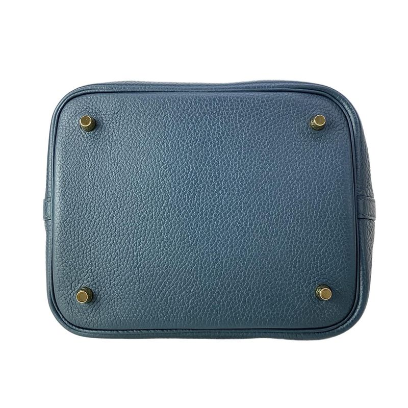 Hermes Handbag Picotin Lock MM Veil Cipress Gold