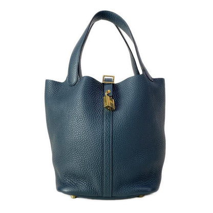Hermes Handbag Picotin Lock MM Veil Cipress Gold