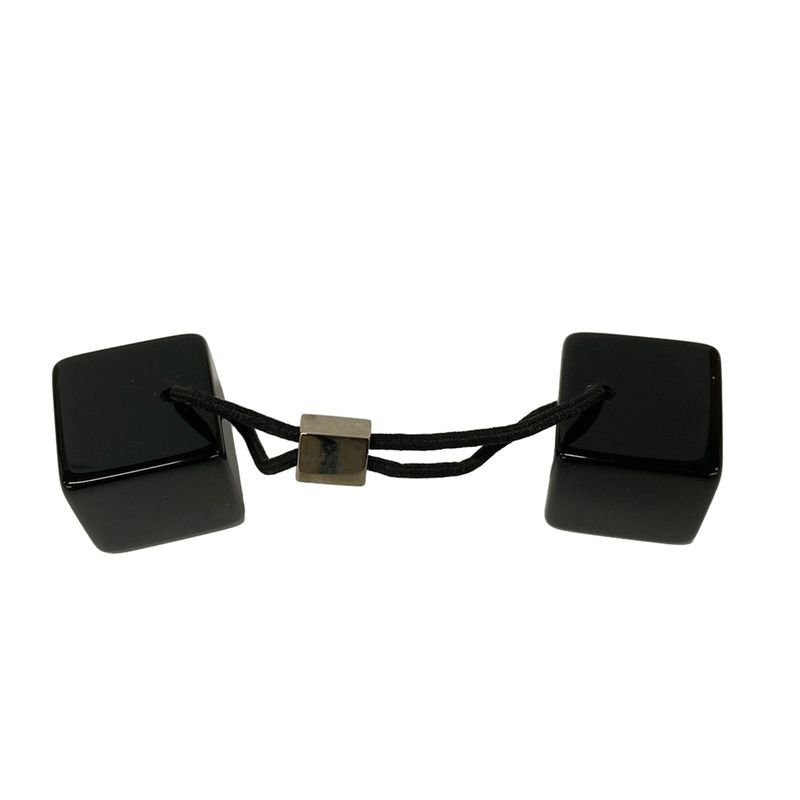 Louis Vuitton Hair Cube Clear Black Tie