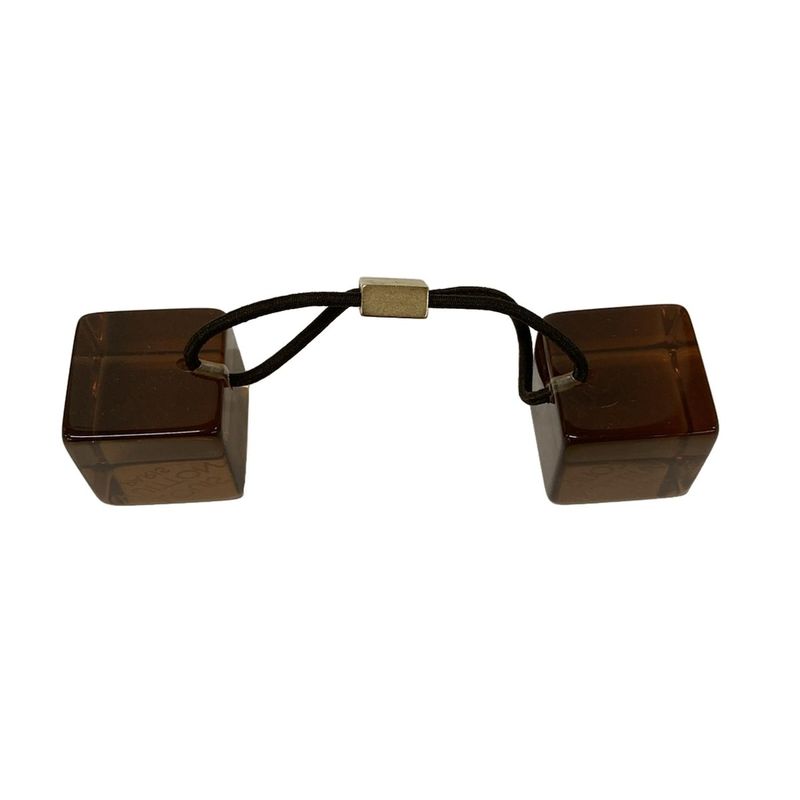 Louis Vuitton Hair Cube Clear Chocolate Tie