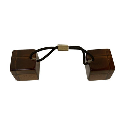 Louis Vuitton Hair Cube Clear Chocolate Tie