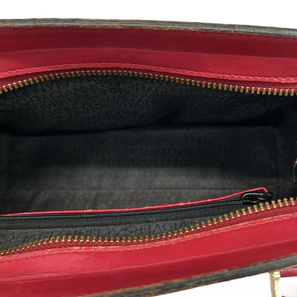 Versace Gianni Handbag Red Leather