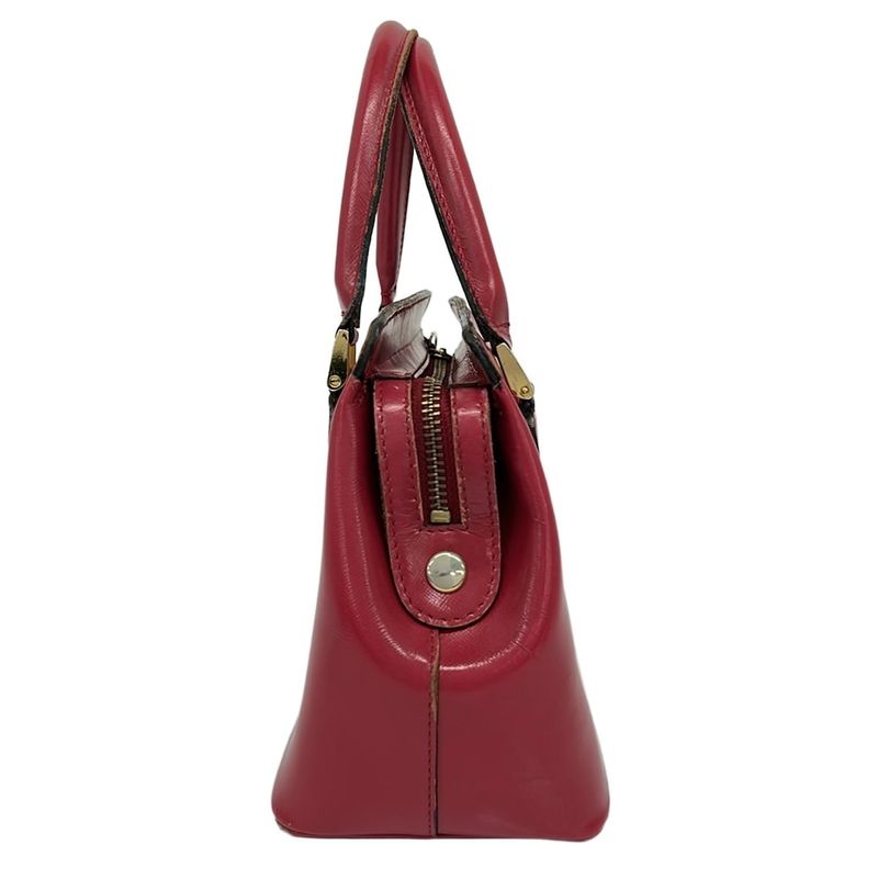 Versace Gianni Handbag Red Leather