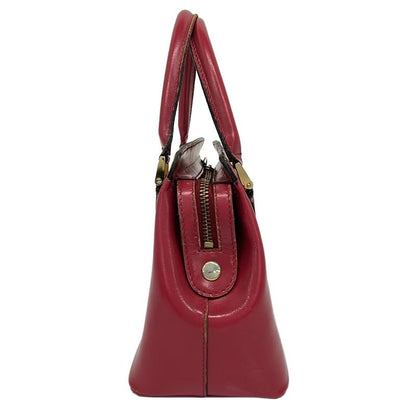 Versace Gianni Handbag Red Leather