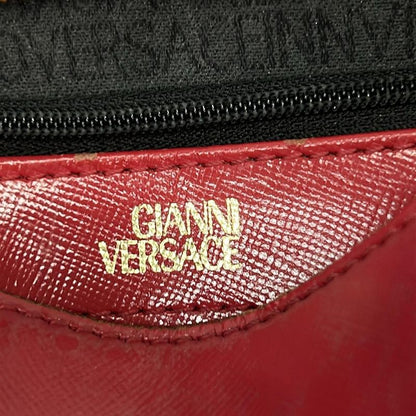 Versace Gianni Handbag Red Leather