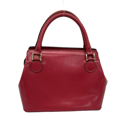 Versace Gianni Handbag Red Leather
