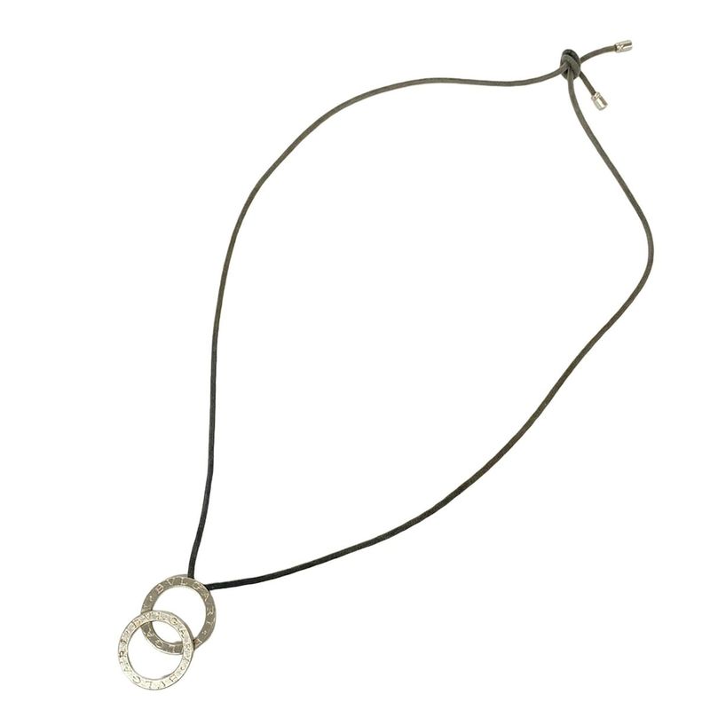 Bvlgari Necklace Silver Black