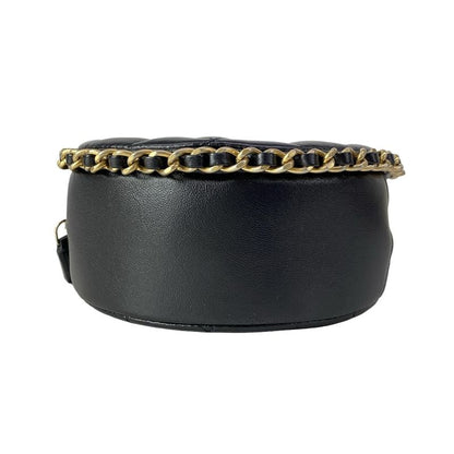 Chanel Shoulder Bag Classic Chain Clutch Quilted Black Vintage Gigold Lambskin