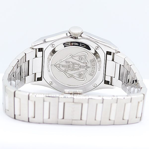 Gucci Pantheon 115.4 Quartz Date Black Dial Watch Kut
