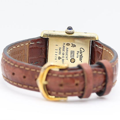 Cartier Must Tank Manual Winding Ivory Dial Watch Kut